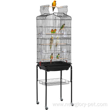 Open Top Medium Small Parrot Bird Cage